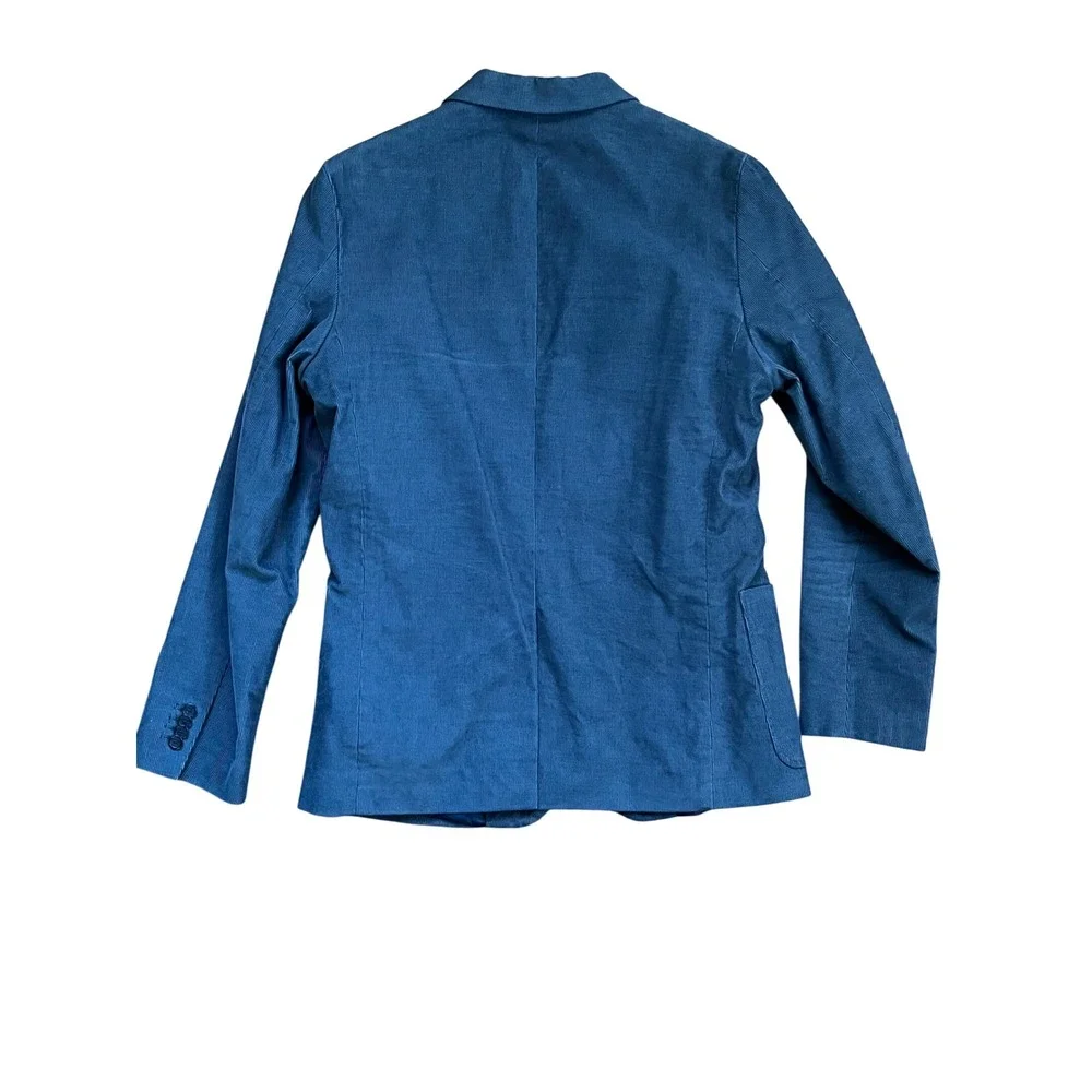 Banana Republic 42L Slim Fit Blue Corduroy Blazer‎ Jacket Men